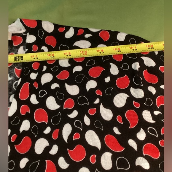 MICHAEL KORN LONG CARDIGAN Red,black & White - Picture 4 of 13